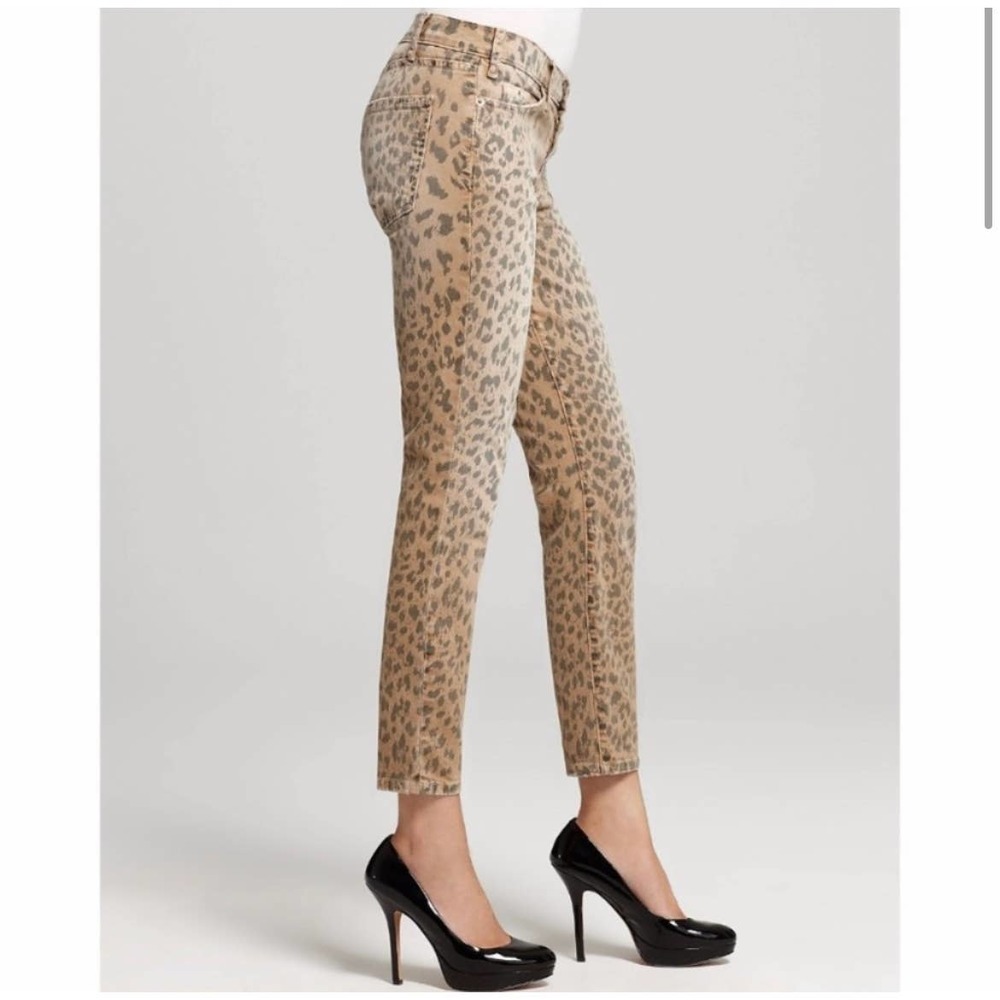 Current/Elliot Stiletto Camel Leopard Skinny Jeans Printed 29 - Picture 4 of 11